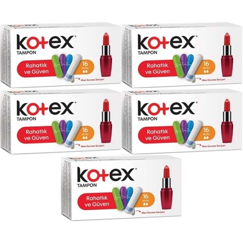 Kotex Tampon Mini 80 Li Set (5PK*16)