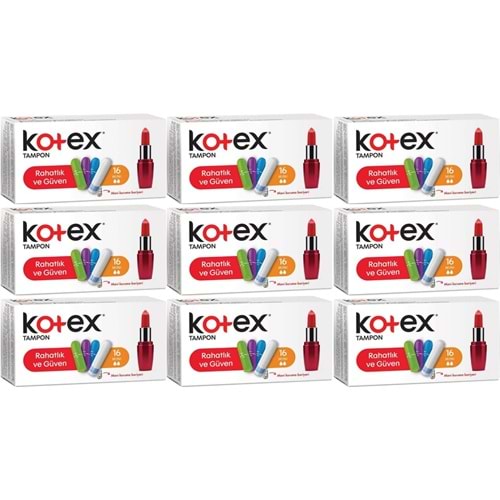 Kotex Tampon Mini 144 Lü Set (9PK*16)