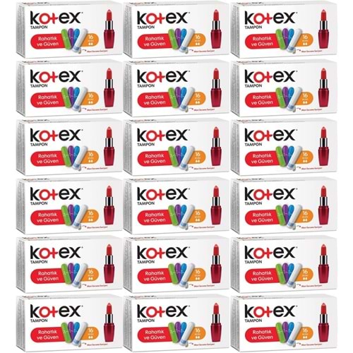 Kotex Tampon Mini 288 Li Set (18PK*16)