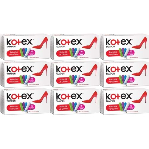 Kotex Tampon Normal 144 Lü Set (9PK*16)