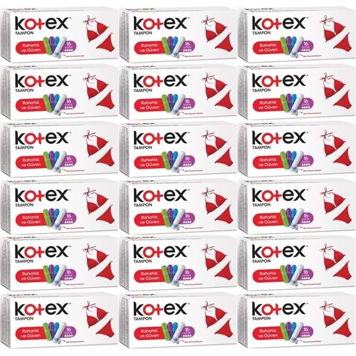 Kotex Tampon Normal 288 Li Set (18PK*16)