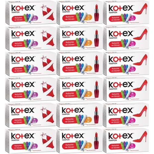 Kotex Tampon Süper - Mini - Normal 288 Li Karma Set (18PK*16)