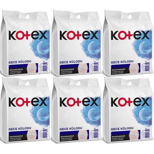 Kotex Gece Külodu / Külot Standart Beden Yoğun ReGl Dönemine Özel 12 Li Set 6PK*2