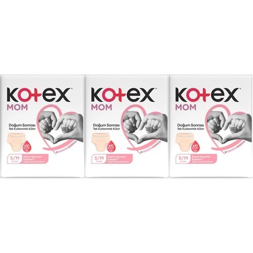 Kotex Mom Lohusa Külodu - Külot Bez S - Small - Küçük / M - Medium - Orta 24 Lü Set (3PK*8)