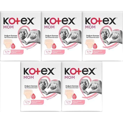 Kotex Mom Lohusa Külodu - Külot Bez S - Small - Küçük / M - Medium - Orta 40 Lı Set (5PK*8)
