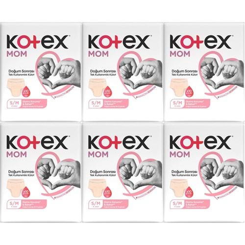 Kotex Mom Lohusa Külodu - Külot Bez S - Small - Küçük / M - Medium - Orta 48 Li Set (6PK*8)