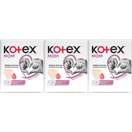 Kotex Mom Lohusa Külodu - Külot Bez L - Large - Büyük / XL - Extra Large - 24 Lü Set (3PK*8)