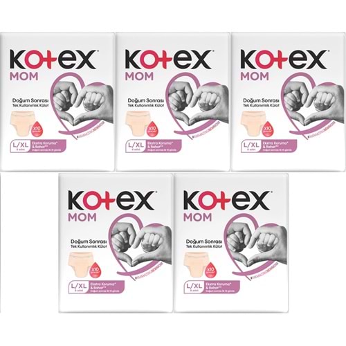 Kotex Mom Lohusa Külodu - Külot Bez L - Large - Büyük / XL - Extra Large - 40 Lı Set (5PK*8)