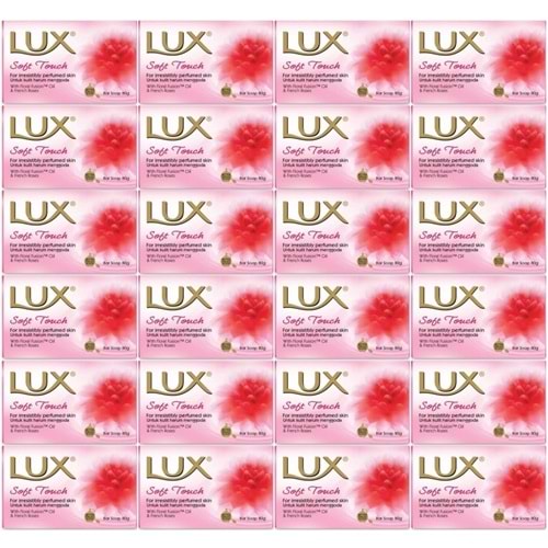 Lux Sabun 80GR Soft Touch (Yumuşak Dokunuş) (24 Lü Set)
