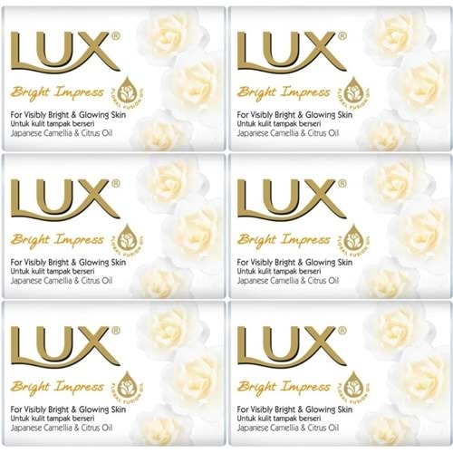 Lux Sabun 80GR Bright Impress (Etkileyici Parlaklık) (6 Lı Set)