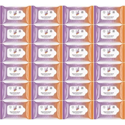 Lux Makyaj Temizleme Mendili Havlu 480 Yaprak (24PK*20)