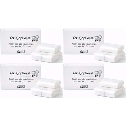 Mandaş Tommee Tippee Twist & Click Çöp Poşeti Tam Uyumlu Yerli (3 Lü Yedek Set) KOVASIZ (4 Lü Set)