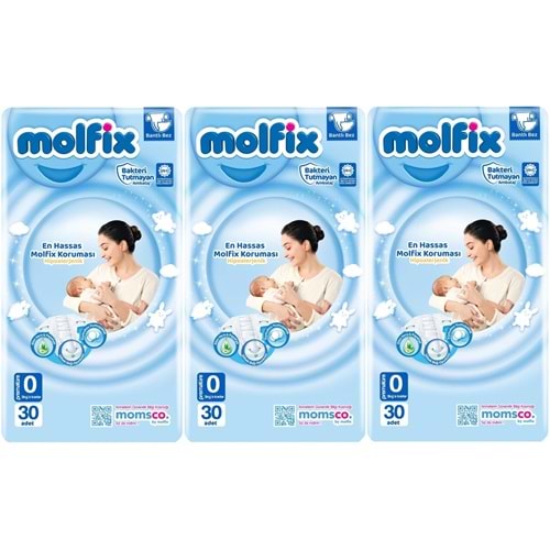 Molfix Bebek Bezi Ekonomik 0 Beden 0-3 KG Prematüre 90 Adet