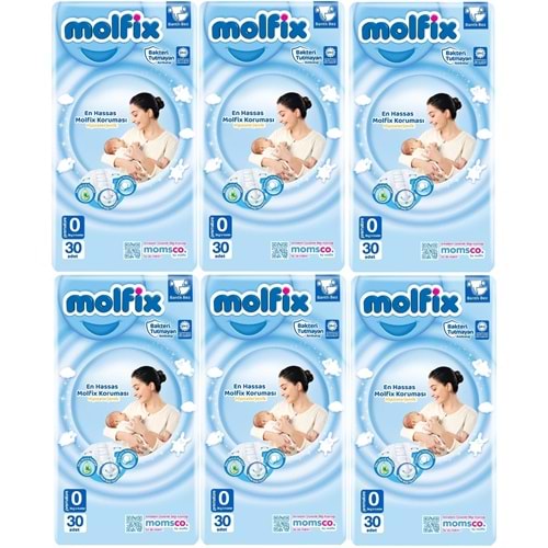 Molfix Bebek Bezi Ekonomik 0 Beden 0-3 KG Prematüre 180 Adet