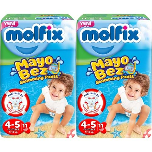 Molfix SwimminG Pants Mayo Bez Beden :4-5 9-15 KG 22 Adet