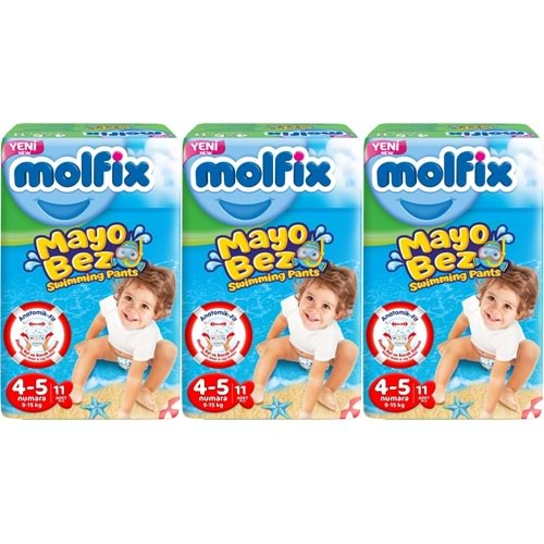 Molfix SwimminG Pants Mayo Bez Beden :4-5 9-15 KG 33 Adet