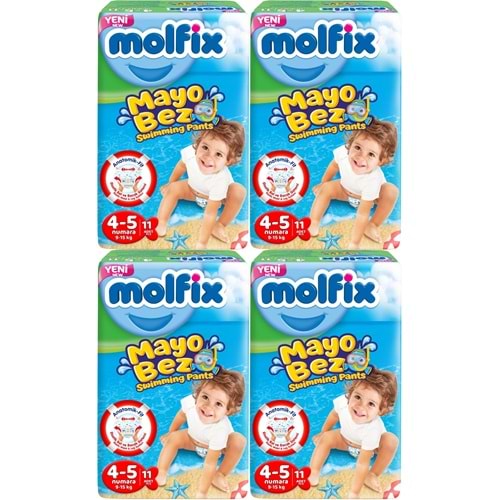 Molfix SwimminG Pants Mayo Bez Beden :4-5 9-15 KG 44 Adet