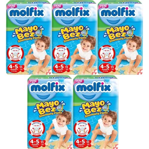 Molfix SwimminG Pants Mayo Bez Beden :4-5 9-15 KG 55 Adet