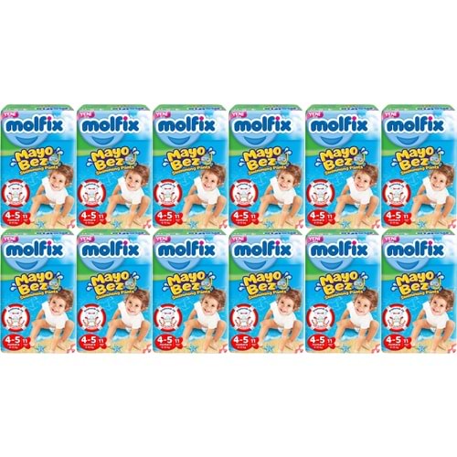 Molfix SwimminG Pants Mayo Bez Beden :4-5 9-15 KG 132 Adet