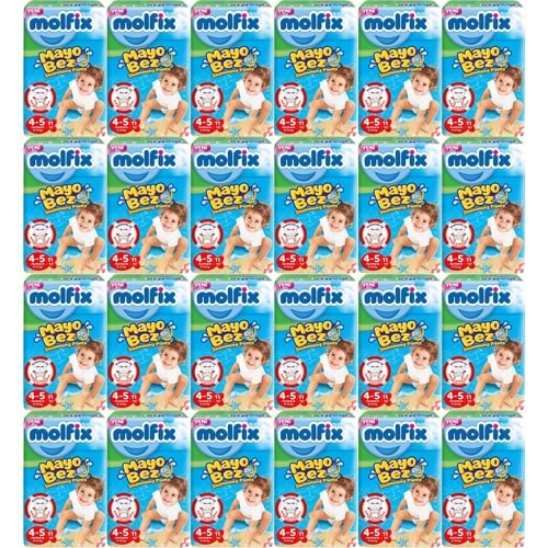 Molfix SwimminG Pants Mayo Bez Beden :4-5 9-15 KG 264 Adet