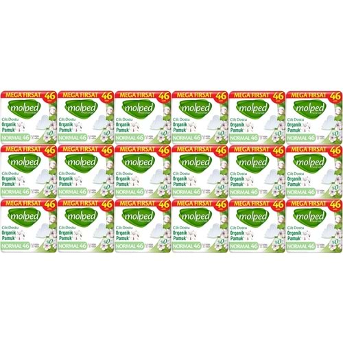 Molped Pure&Soft Hijyenik Ped Normal 828 (18PK*46) Adet Mega Pk