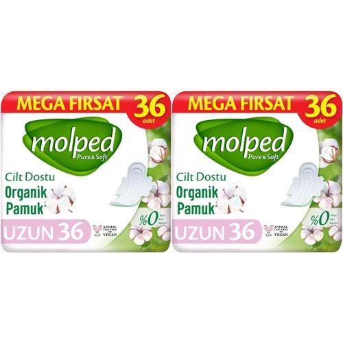 Molped Pure&Soft Hijyenik Ped Uzun 72 (2PK*36) Adet Mega Pk
