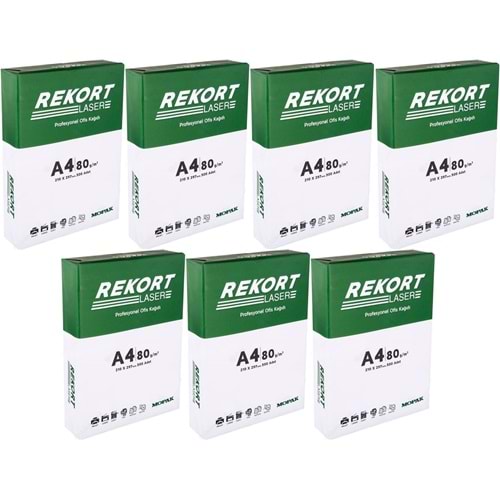 Mopak Rekort A4 80GR/M2 Fotokopi Kağıdı 3500 Adet (7PK*500)