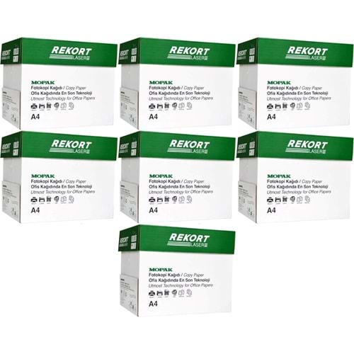 Mopak Rekort A4 80GR/M2 Fotokopi Kağıdı 17500 Adet (35PK*500)