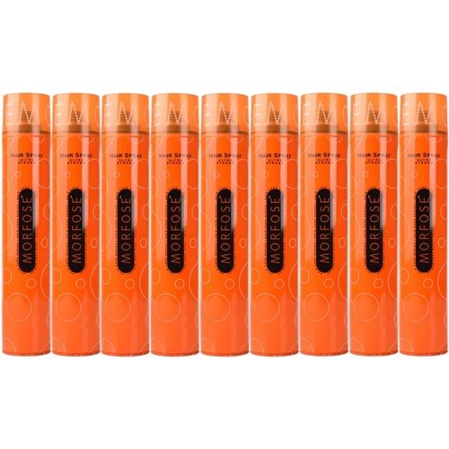 Morfose Saç Spreyi 400ML Ultra Sert (Turuncu) (9 Lu Set)