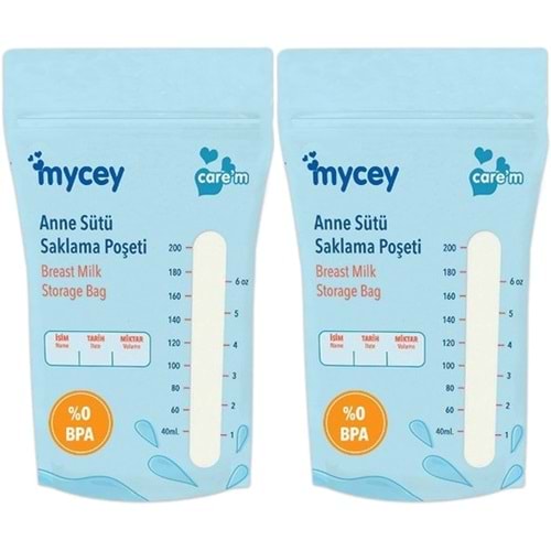 Mycey Anne Sütü / Süt Saklama Poşeti 25 Li Pk Tekli (2 Li Set)