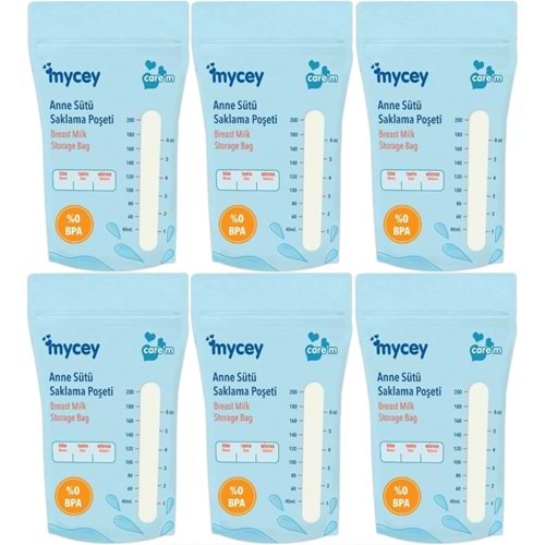 Mycey Anne Sütü / Süt Saklama Poşeti 25 Li Pk Tekli (6 Lı Set)