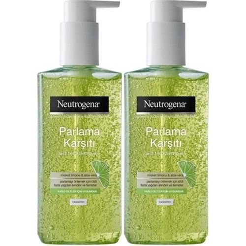 Neutrogena Visibly Clear Pore&Shine Temizleme Jeli 200ML (Parlama Karşıtı) (2 Li Set)