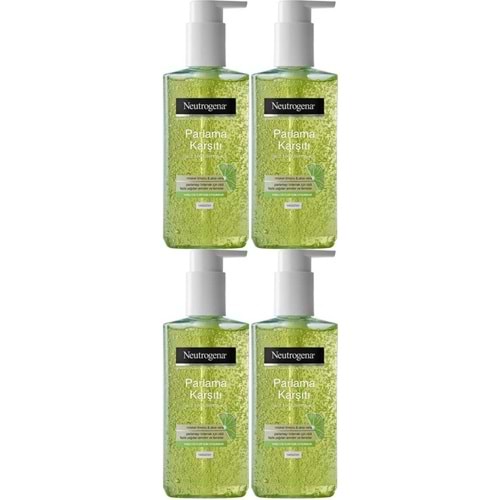 Neutrogena Visibly Clear Pore&Shine Temizleme Jeli 200ML (Parlama Karşıtı) (4 Lü Set)