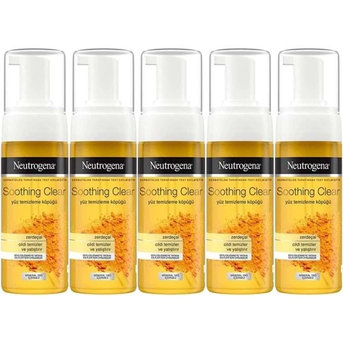 Neutrogena Soothing Clear Yüz Temizleme Köpüğü 150ML (5 Li Set)