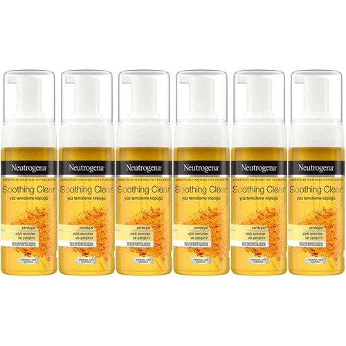 Neutrogena Soothing Clear Yüz Temizleme Köpüğü 150ML (6 Lı Set)