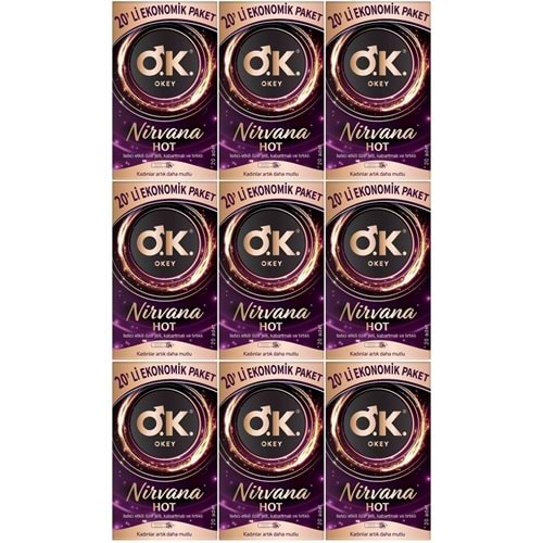 Okey Prezervatif 180 Adet Nirvana Ekonomik Pk (9PK*20)