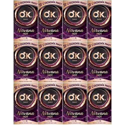 Okey Prezervatif 240 Adet Nirvana Ekonomik Pk (12PK*20)