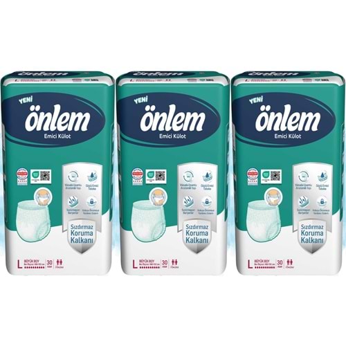 Önlem Emici Külot Yetişkin Bezi L - Large - Büyük 90 Adet (3PK*20)
