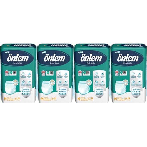 Önlem Emici Külot Yetişkin Bezi M - Medium - Orta 120 Adet (4PK*30)