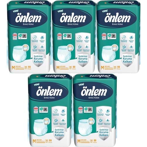 Önlem Emici Külot Yetişkin Bezi M - Medium - Orta 150 Adet (5PK*30)