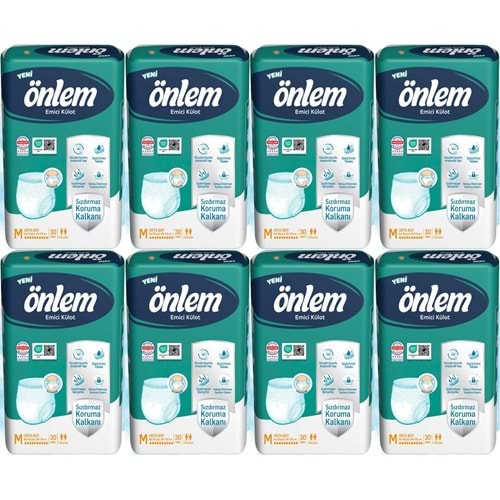 Önlem Emici Külot Yetişkin Bezi M - Medium - Orta 240 Adet (8PK*30)