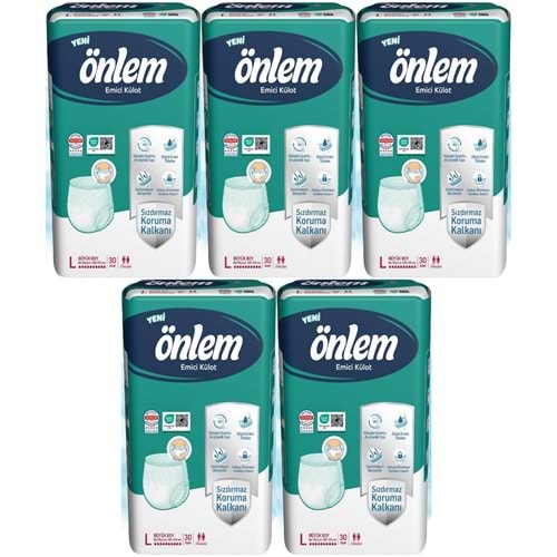 Önlem Emici Külot Yetişkin Bezi L - Large - Büyük 150 Adet (5PK*30)