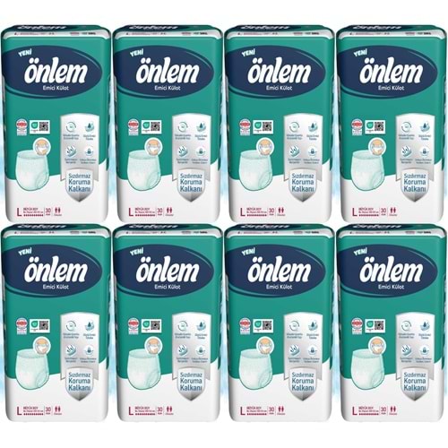 Önlem Emici Külot Yetişkin Bezi L - Large - Büyük 240 Adet (8PK*30)