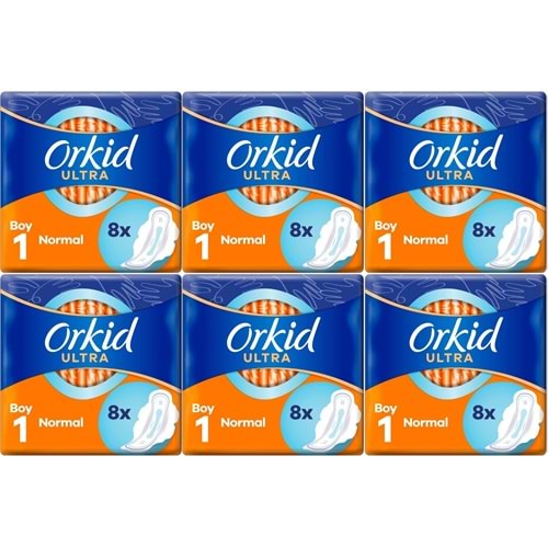Orkid Hijyenik Ped Ultra Extra Normal 48 Adet Standart Pk (6PK*8)