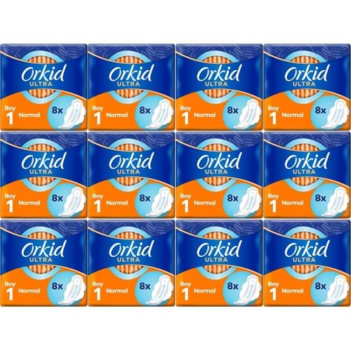 Orkid Hijyenik Ped Ultra Extra Normal 96 Adet Standart Pk (12PK*8)