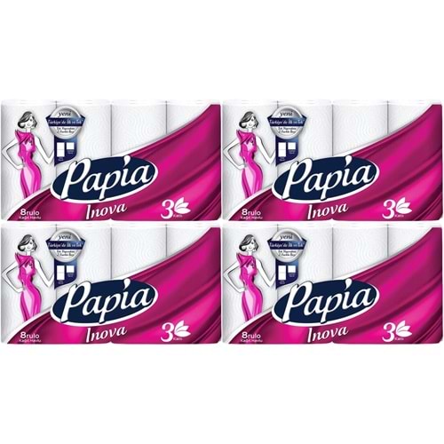 Papia kağıt Havlu (3 Katlı) 32 Li Set Inova (4PK*8)