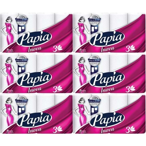 Papia kağıt Havlu (3 Katlı) 48 Li Set Inova (6PK*8)