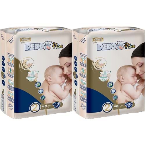 Pedo Plus Bebek Bezi 2 Beden 3-6 KG Mini 80 Adet Jumbo Ekonomik Pk