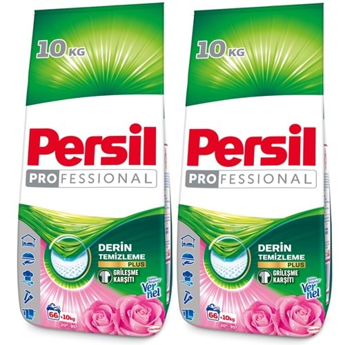 Persil Matik Toz Çamaşır Deterjanı 20KG Gülün Büyüsü (2PK*10KG) (132 Yıkama)