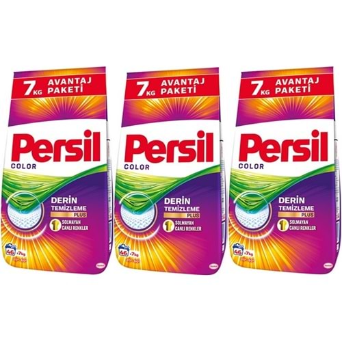 Persil Matik Toz Çamaşır Deterjanı 21 KG Color/Renkli (138 Yıkama) (3PK*7KG)